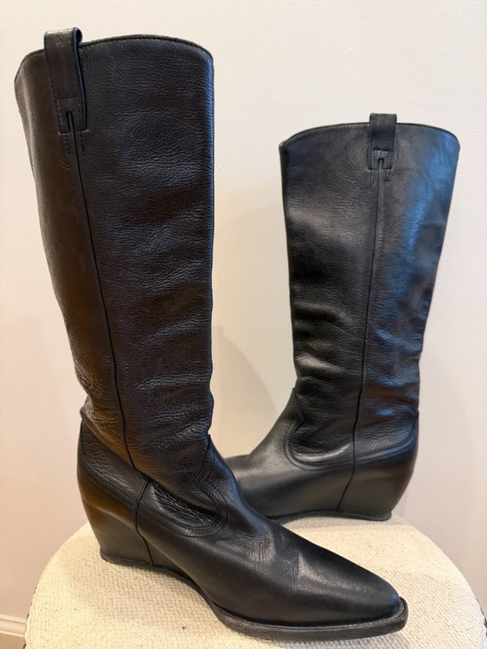 Maison Martin Margiela Leather Cowboy Boot